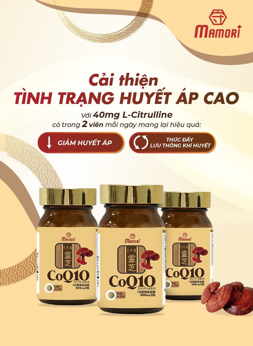 CoQ10 - Cải thiện tình trạng cao huyết áp
