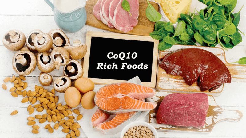 Thịt nội tạng và các loài cá béo có chứa hàm lượng CoQ10 cao